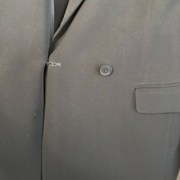 Tombolini Blazer Double Breasted Single Button Italian Black Size 48 IT - Picture 3 of 14